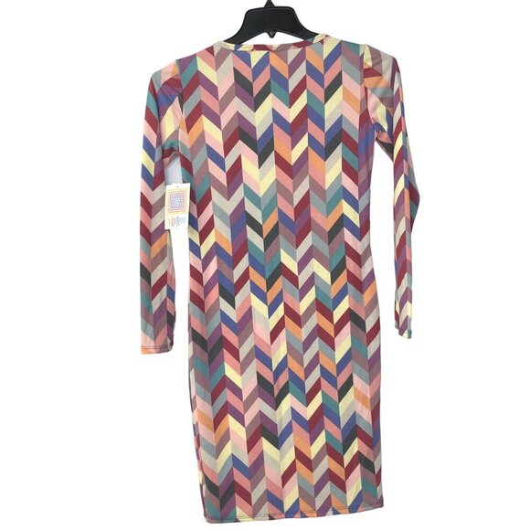 LULA ROE SHIFT LONG SLEEVE  DRESS XS NEW WITH TAG‎ - Picture 4 of 5